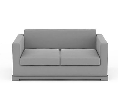 3d灰色布艺沙发免费模型