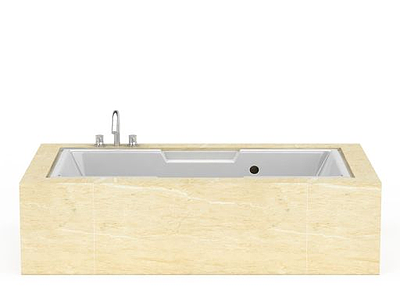 大理石浴缸模型3d模型