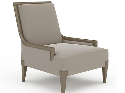 灰色现代沙发模型3d模型