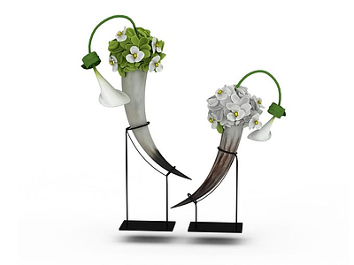 花瓶装饰模型3d模型
