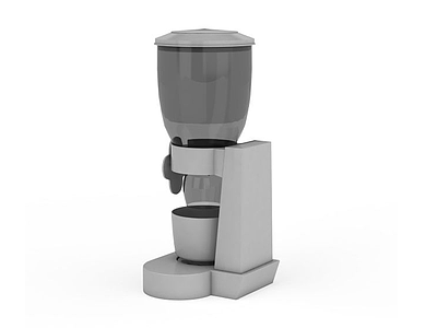 3d灰色家用咖啡机免费模型
