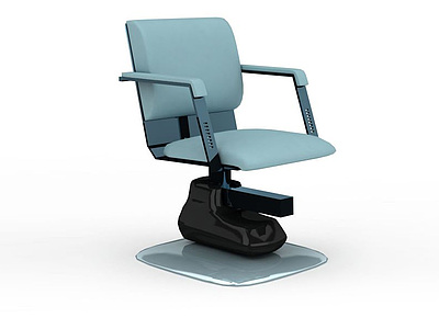 3d个性条纹办公椅模型