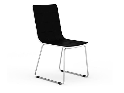 简单皮质椅子模型3d模型