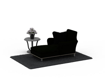单人休闲沙发模型3d模型