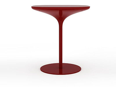 3d红色圆形凳子免费模型