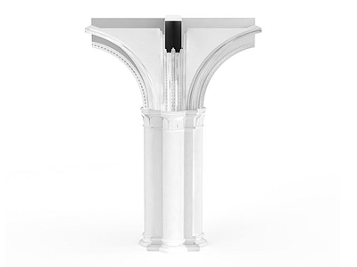 3d多边形柱子构件免费模型