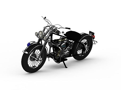机械摩托车模型3d模型