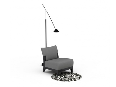 3d矮脚软沙发椅免费模型