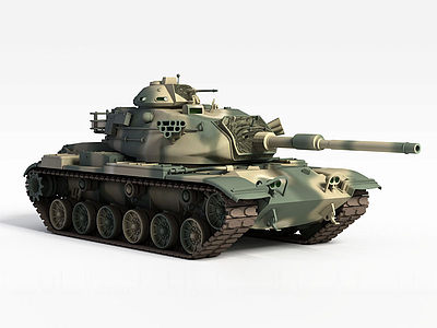 军事坦克车模型3d模型
