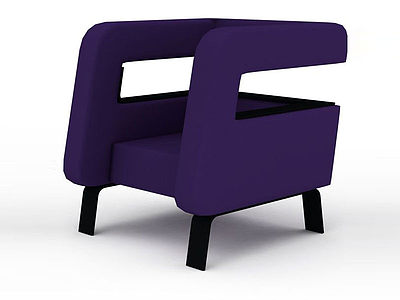 3d紫色椅子免费模型