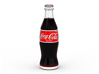 3d瓶装可口可乐模型