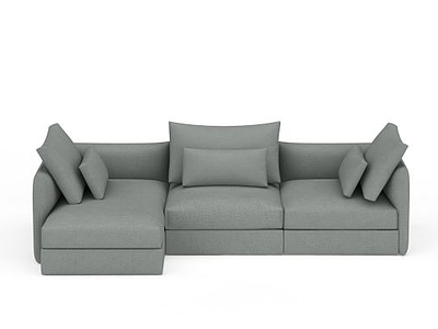 多人沙发模型3d模型