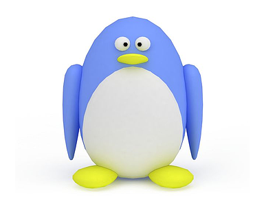企鹅玩具模型3d模型