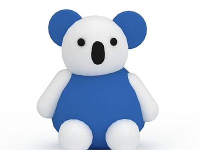 玩具小熊猫模型3d模型