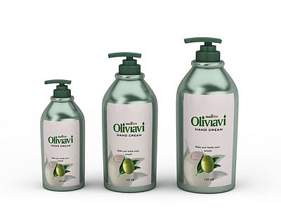 橄榄洗发水模型3d模型