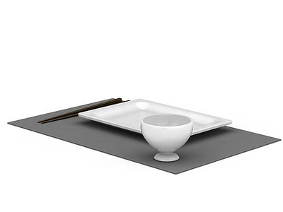 3d陶瓷餐盘模型