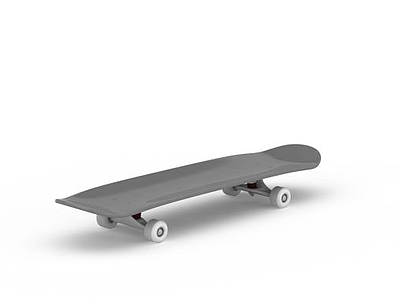 3d双翘滑板模型