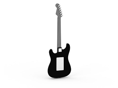 简约吉他模型3d模型