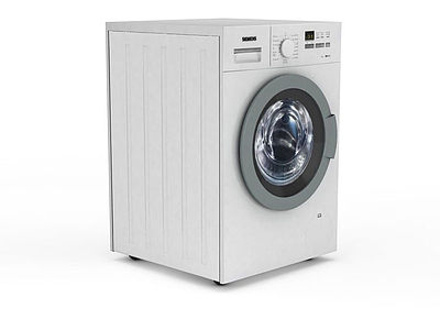 3d全自动滚筒洗衣机模型