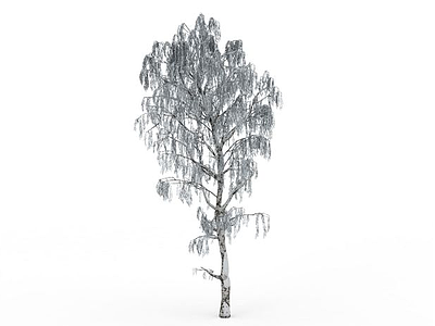 3d冬树免费模型
