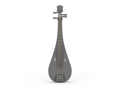 3d琵琶乐器模型