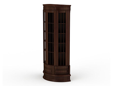 木质酒柜模型3d模型