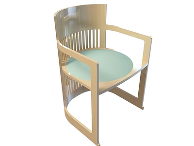 田园式椅子模型3d模型