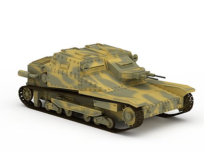 3d坦克车模型