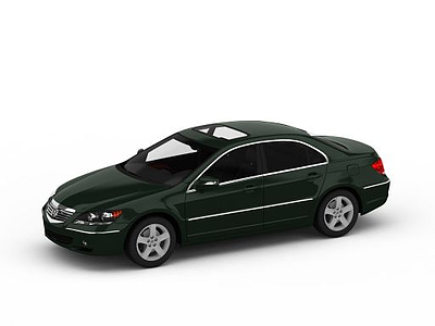 绿色讴歌RL汽车模型3d模型