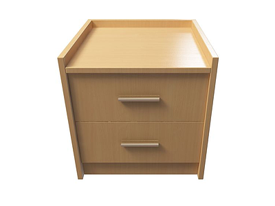 木质床头柜模型3d模型