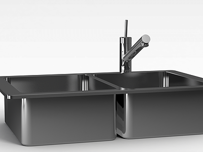不锈钢水池模型3d模型