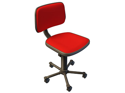 红色转椅模型3d模型