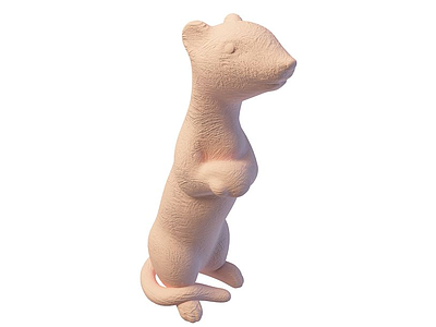 3d老鼠雕塑免费模型