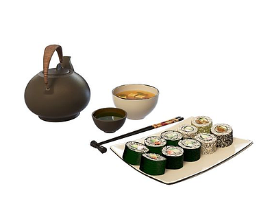 3d食品寿司模型