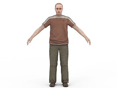 男士休闲运动服模型3d模型