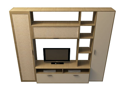 3d多功能电视柜模型