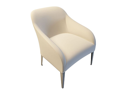 3d白色沙发椅免费模型