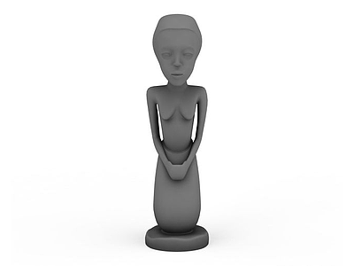 女人雕塑模型3d模型