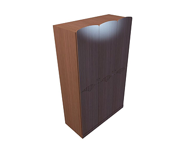 3d实木衣柜免费模型