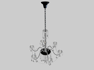 3d客厅水晶吊灯免费模型