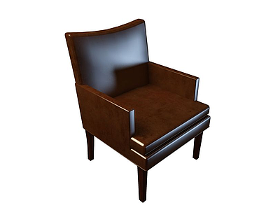 3d豪华实木椅模型