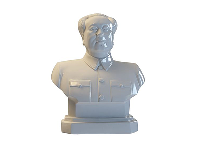 毛泽东雕像模型3d模型