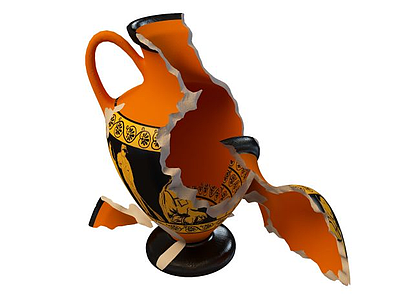 艺术陶瓷花瓶摆件模型3d模型