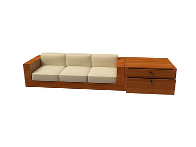 中式沙发模型3d模型