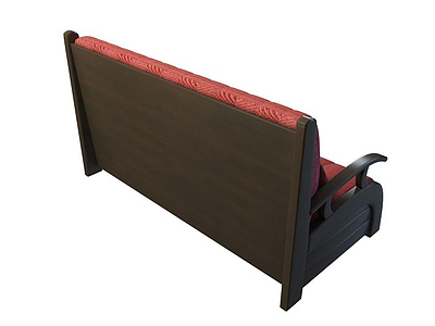 3d红色沙发椅免费模型