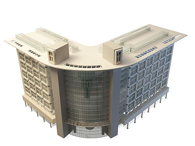 3d商业大楼模型