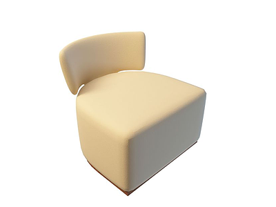 皮艺沙发椅模型3d模型