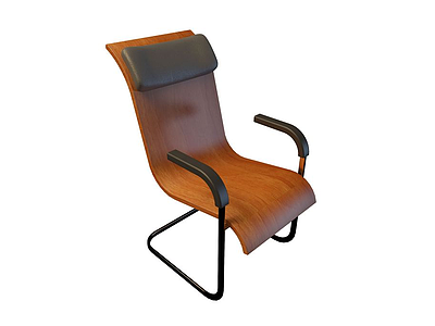实木办公椅模型3d模型