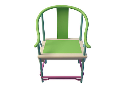 新型太师椅模型3d模型