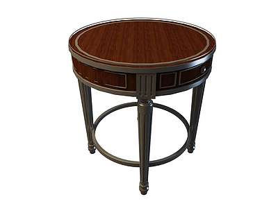 3d欧式古典圆桌模型